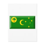 Cocos Islands Flag Jewel Postcard