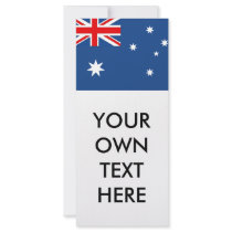 Cocos Islands Flag Customized Rack Card