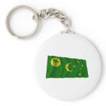 Cocos Islands Waving Flag Key Chains