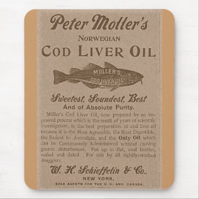 Cod Liver Oil Mouse Pad by angelandspot