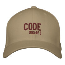 CODE, 095463 embroidered hats by androsklyn CODE, 095463 embroidered hats
