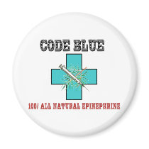 Code Blue 100% All Natural Epinephrine Fridge Magnets
