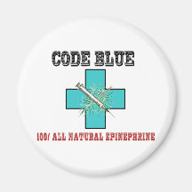 Code Blue 100% All Natural Epinephrine Fridge Magnets