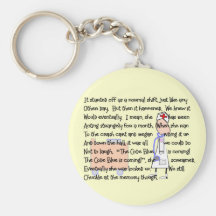 "Code Blue is Coming!"--Nurse Story Art Gifts Key Chain