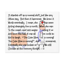 "Code Blue is Coming!"--Nurse Story Art Gifts postcards