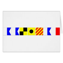 Code Flag Aaliyah Greeting Card