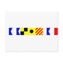 Code Flag Aaliyah Post Card