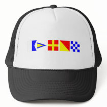 Code Flag Aaron Trucker Hats
