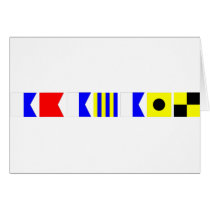 Code Flag Abagail Greeting Card