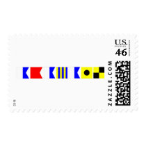 Code Flag Abagail Postage Stamps