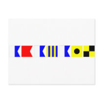 Code Flag Abagail Postcard