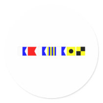 Code Flag Abagail Stickers