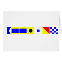 Code Flag Addison Greeting Card