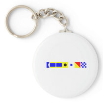 Code Flag Addison Keychain