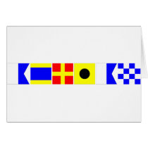 Code Flag Adrian Greeting Cards
