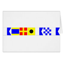 Code Flag Adriana Greeting Cards