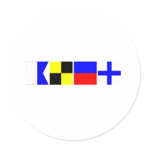 Code Flag Alex Round Sticker