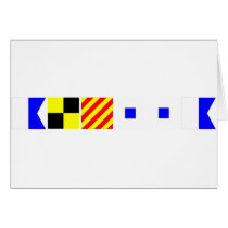 Code Flag Alyssa Greeting Card