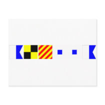 Code Flag Alyssa Post Card