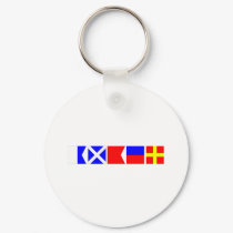 Code Flag Amber keychains