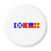 Code Flag Amber magnets by CptMikey Code Flag Amber magnets