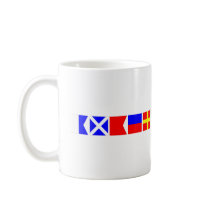 Code Flag Amber Coffee Mugs