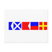 Code Flag Amber postcards by CptMikey Code Flag Amber postcards