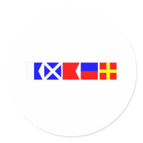 Code Flag Amber stickers
