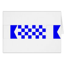 Code Flag Anna Greeting Card