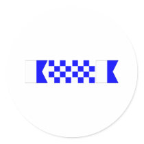 Code Flag Anna Round Sticker