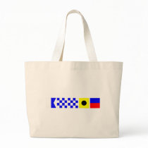 Code Flag Annie Tote Bags
