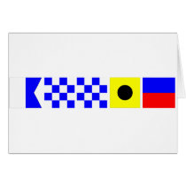 Code Flag Annie Greeting Cards