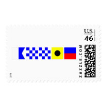 Code Flag Annie Postage Stamp