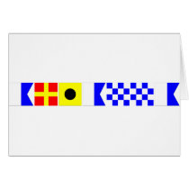 Code Flag Arianna Greeting Cards