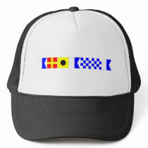 Code Flag Arianna Trucker Hat
