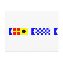 Code Flag Arianna Post Card