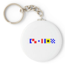 Code Flag Austin Key Chain