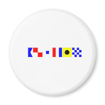 Code Flag Austin Fridge Magnets