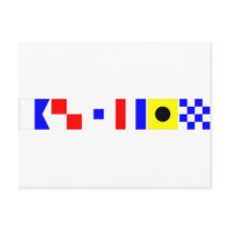 Code Flag Austin Postcards