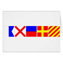 Code Flag Avery Greeting Cards