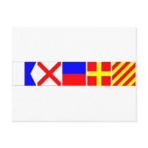 Code Flag Avery Post Cards
