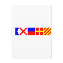 Code Flag Avery Postcard