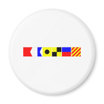 Code Flag Bailey Magnet