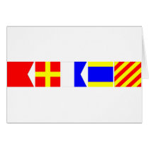 Code Flag Brady Card