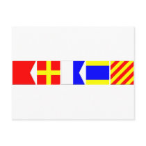 Code Flag Brady Post Cards