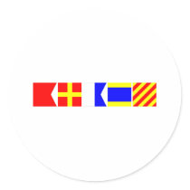 Code Flag Brady Stickers
