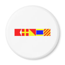 Code Flag Brody Refrigerator Magnets