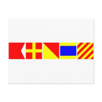 Code Flag Brody Postcards