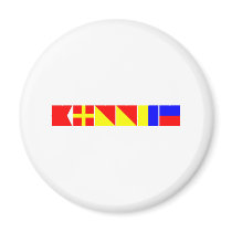 Code Flag Brooke Refrigerator Magnet
