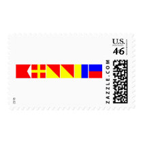 Code Flag Brooke Postage Stamp